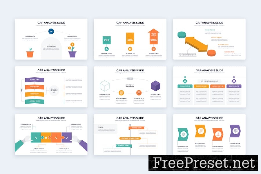 Business Gap Analysis Keynote Infographics YEXKG3V