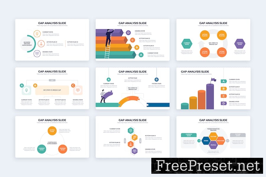 Business Gap Analysis Keynote Infographics YEXKG3V