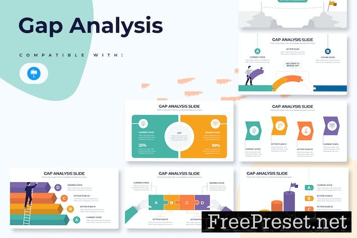 Business Gap Analysis Keynote Infographics YEXKG3V