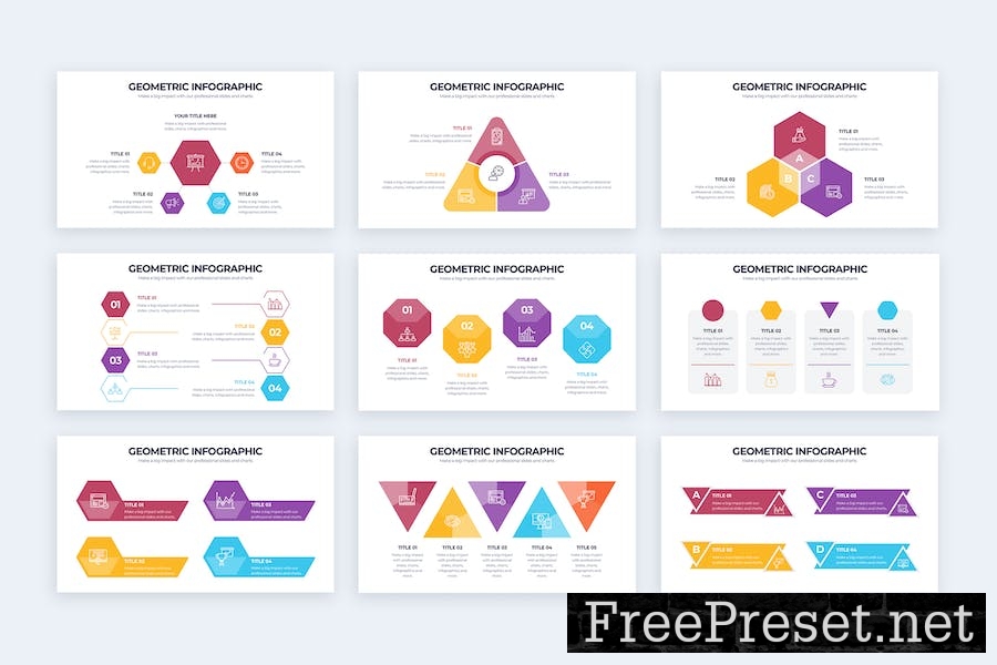 Business Geometric Keynote Infographics QNRQKEV