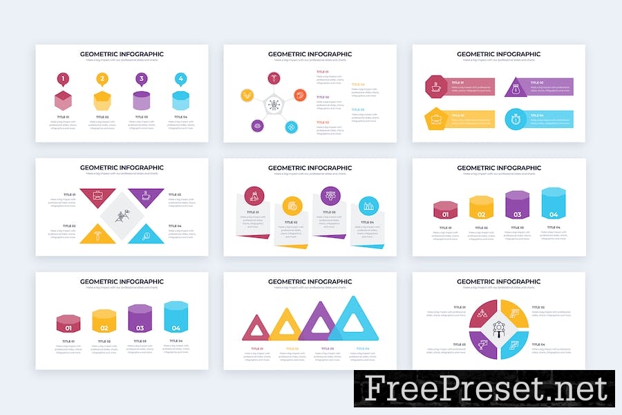 Business Geometric Keynote Infographics QNRQKEV