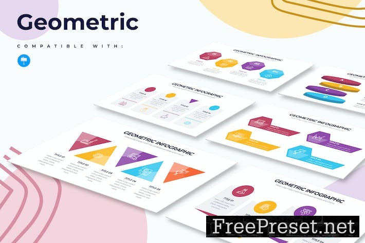 Business Geometric Keynote Infographics QNRQKEV