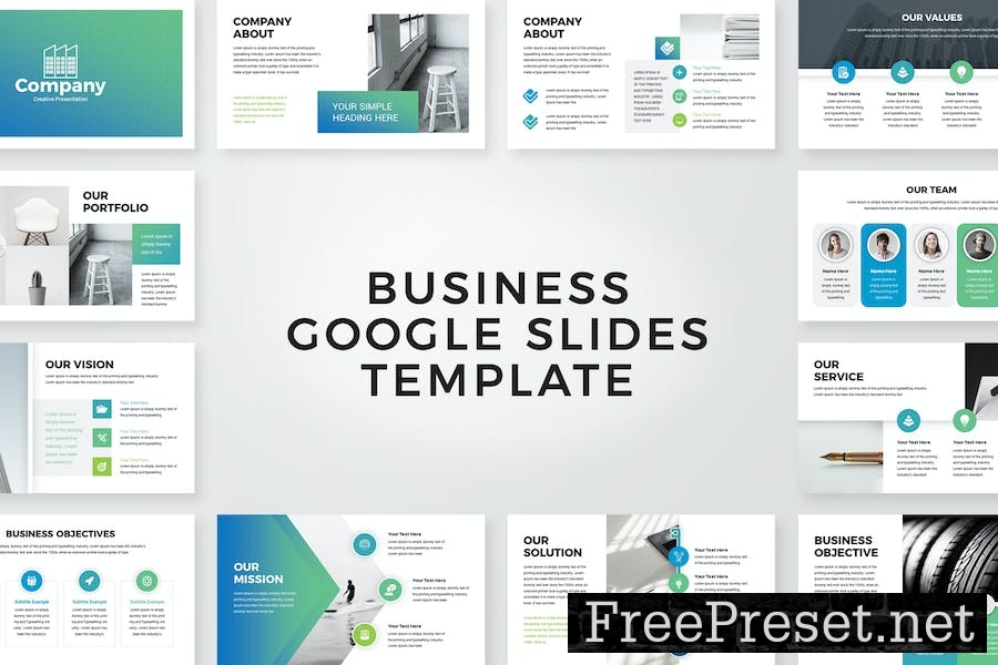 Business Google Slides Presentation Template FR6YZWX