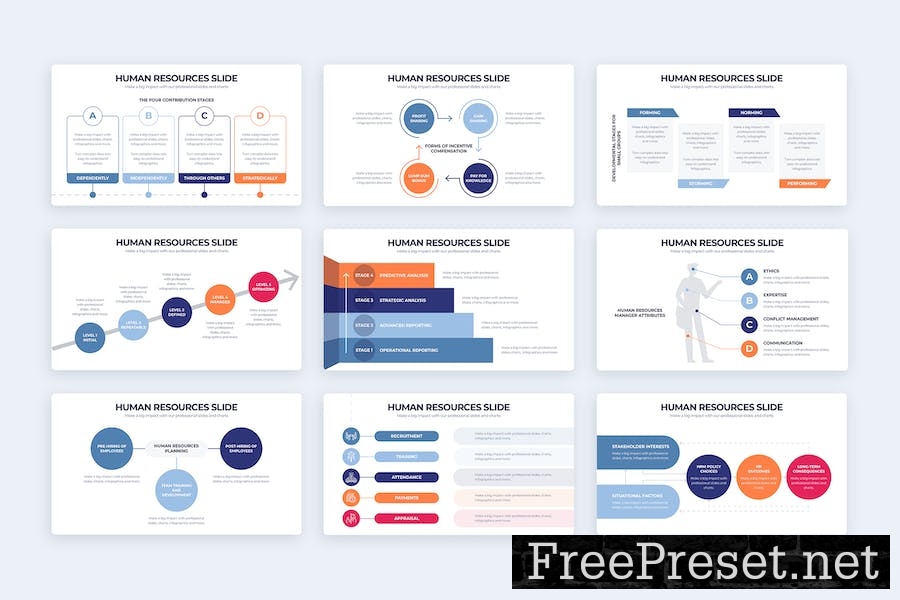 Business Human Resources Keynote Infographics 3L29WL3