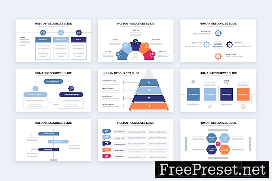 Business Human Resources Keynote Infographics 3L29WL3