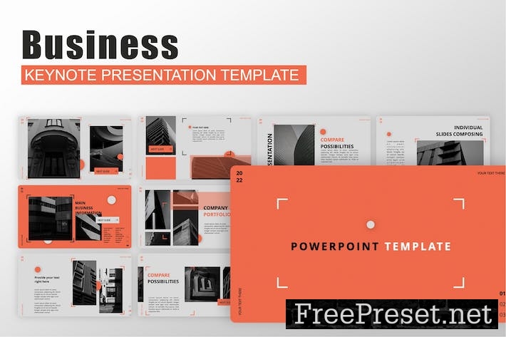 Business Keynote Presentation Template RFMGRGY