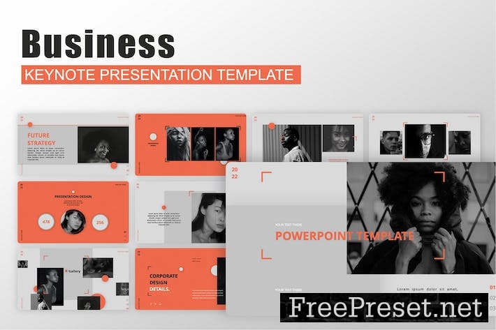 Business Keynote Presentation Template VX5FFFF