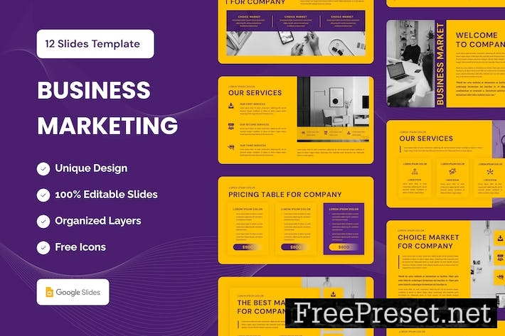 Business Marketing Presentation Template LDQHDP5