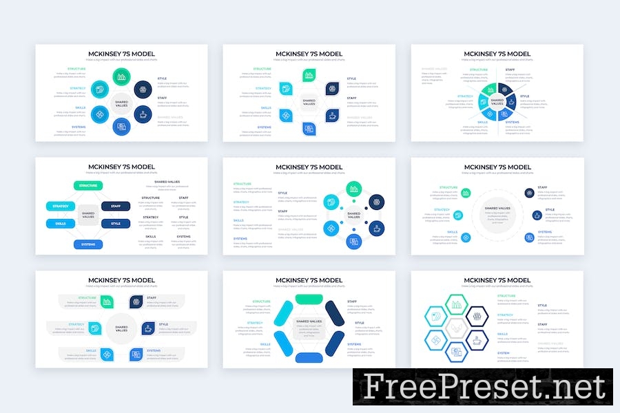 Business McKinsey 7S Model Keynote Infographics 4LS6MH9