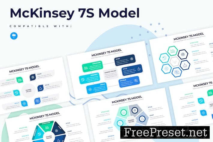 Business McKinsey 7S Model Keynote Infographics 4LS6MH9