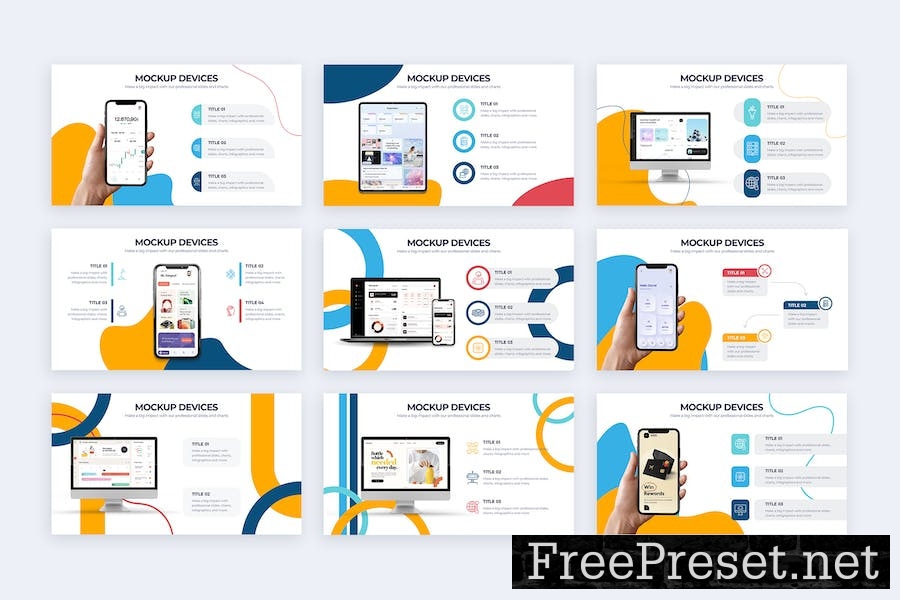 Business Mockup Devices Keynote Infographics CE9AZ6J