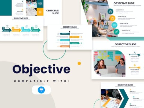 Business Objective Slides Keynote Infographics YCAQZH8