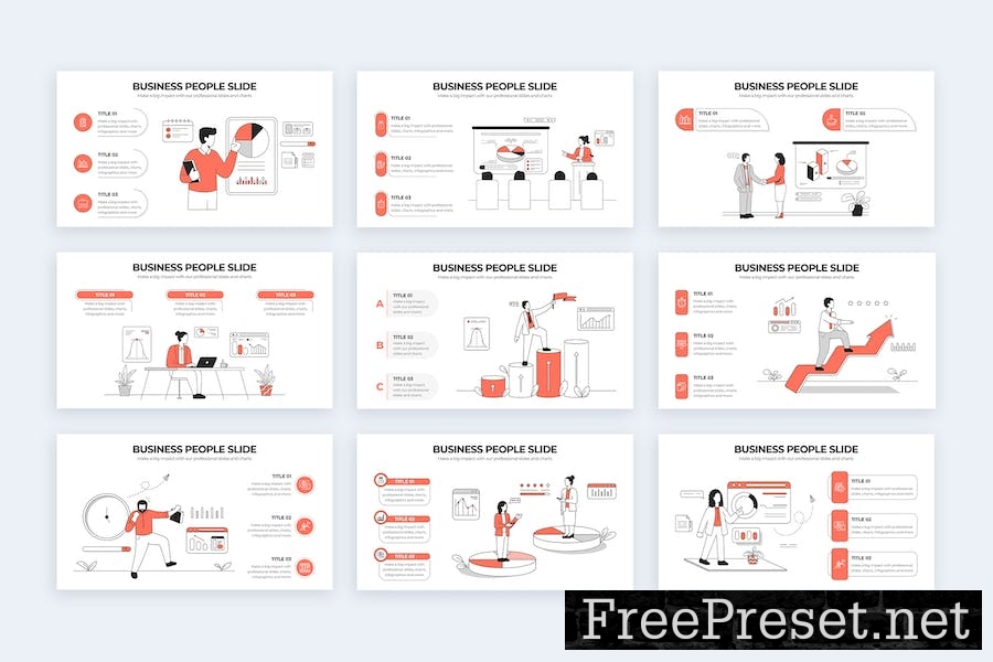 Business People PowerPoint Infographics GPTGKPH