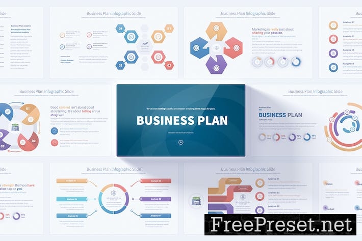 Business Plan - PowerPoint Infographics Slides 94AFDU9