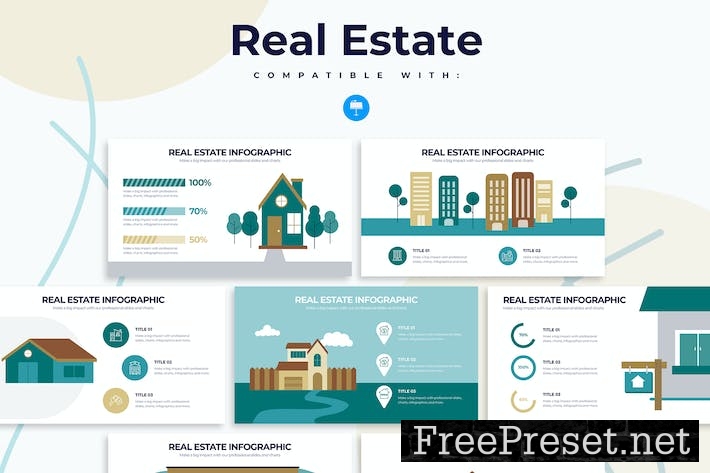 Business Real Estate Keynote Infographics S94F2W9