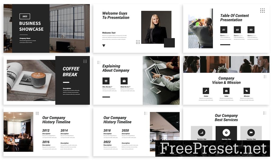 Business Showcase - Business Powerpoint Template 7G6XYMD