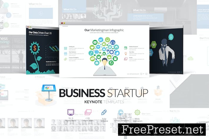 Business Startup Keynote Template F6K86W