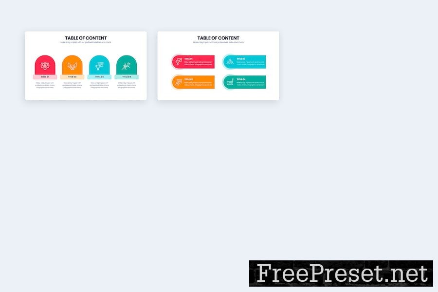 Business Table of Content Keynote Infographics 45S4TMH