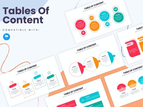 Business Table of Content Keynote Infographics 45S4TMH