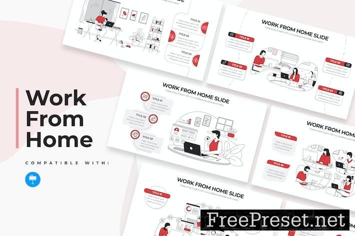 Business Work From Home Keynote Infographics NZENFP9