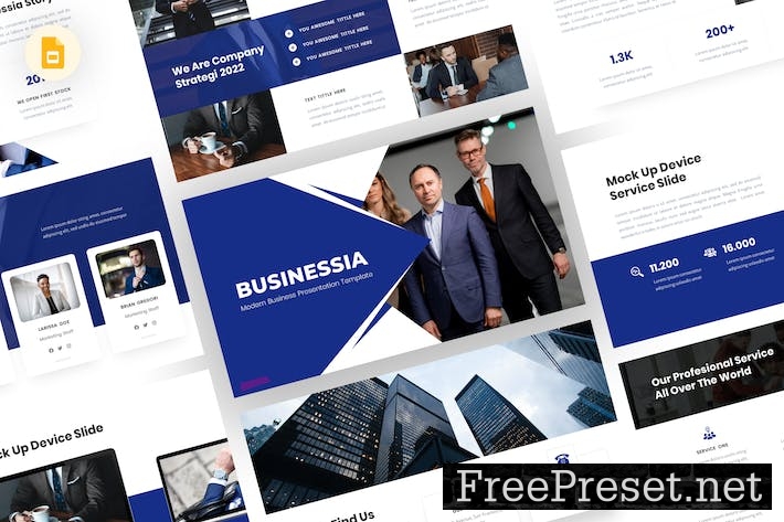 Businessia - Business Google Slides Template YBQMFDB