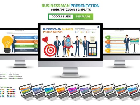 Businessman Animate Google Slides GDV4TDE