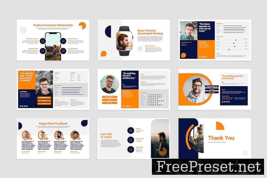 Buyer Persona Slides Presentation Template 87RXCP8