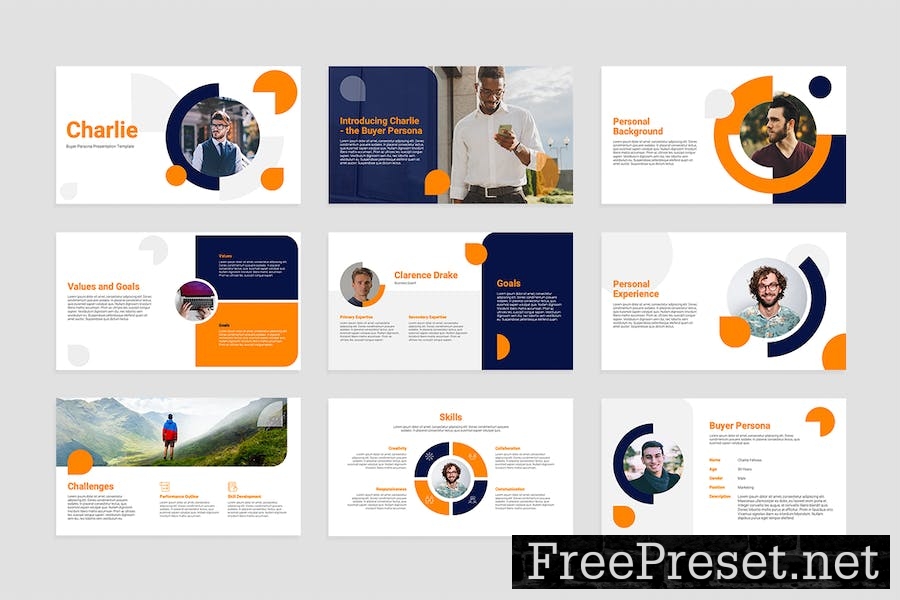 Buyer Persona Slides Presentation Template 87RXCP8