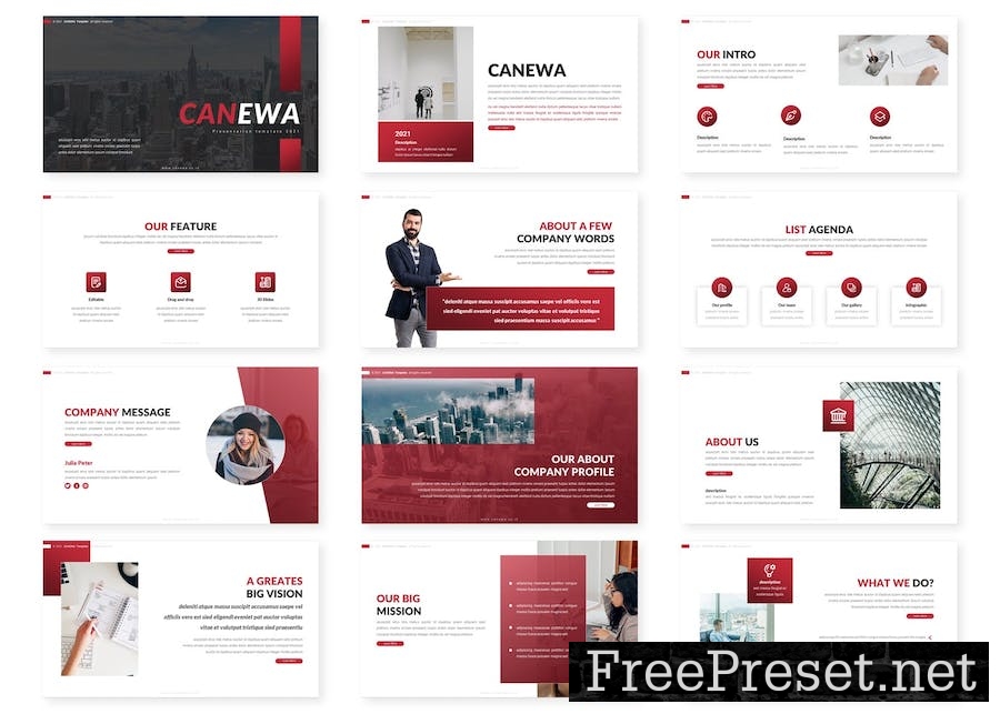 Canewa - Business Google Slides Template B93WPUT