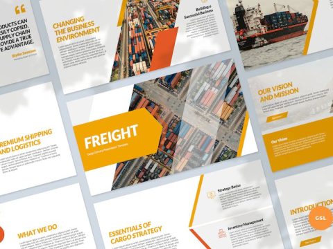 Cargo Delivery Slides Presentation Template GAJEQWR