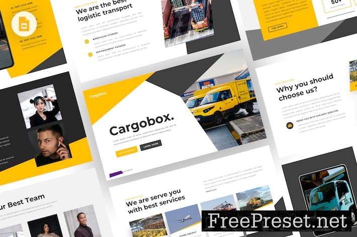 Cargobox - Logistic Google Slides Template