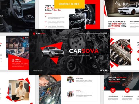 Carsova - Car Services Google Slides Template YTZJUBM