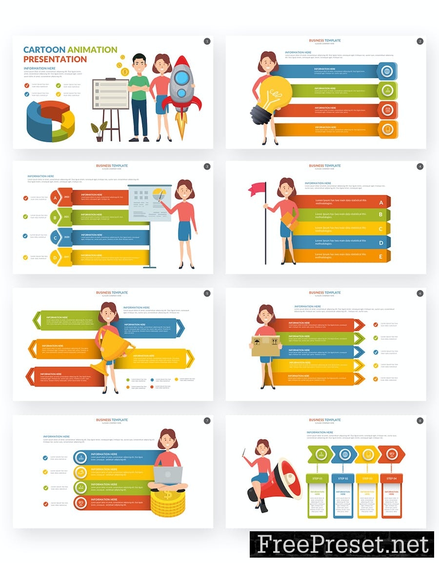 Cartoon Google Slides Presentation Templates RC8LF78