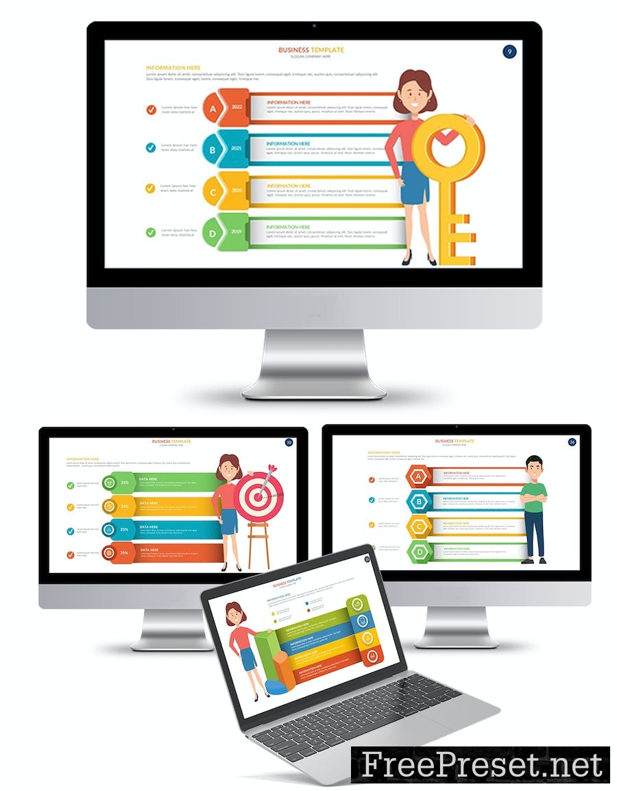 Cartoon Google Slides Presentation Templates RC8LF78