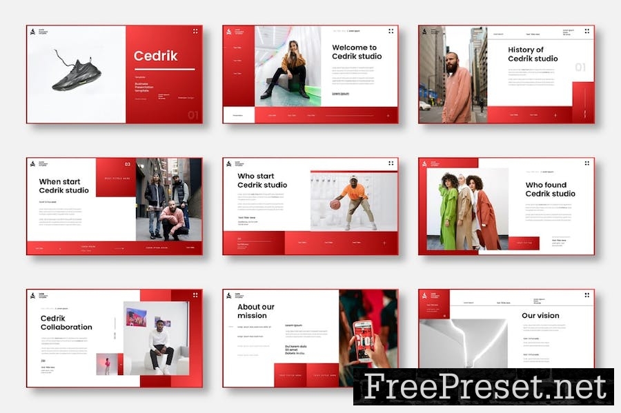 Cedrik - Business Google Slide Template 85DLT27