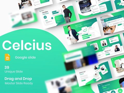 Celcius - Business Google Slide Template RJBKNGL