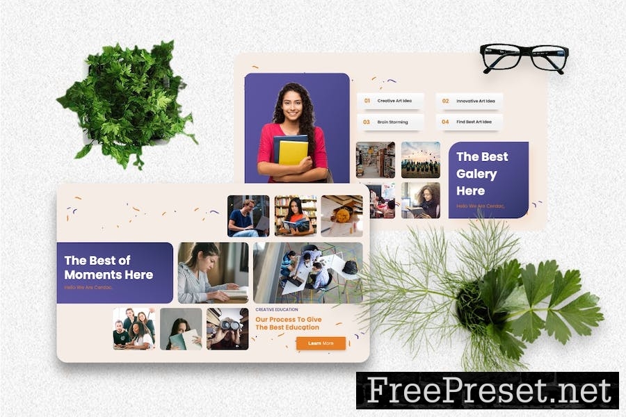 Cerdac - Creative Education Googleslide Templates NYNKRW3