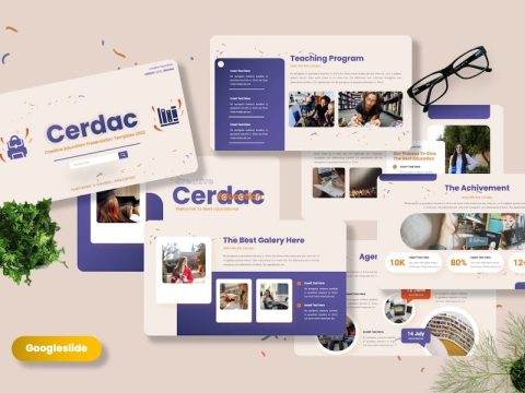 Cerdac - Creative Education Googleslide Templates NYNKRW3