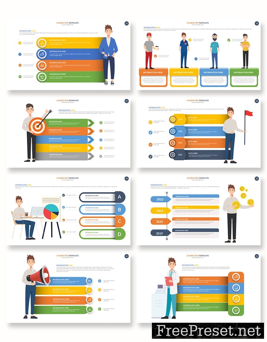 Character Animate Google Slides Template RFXSV66