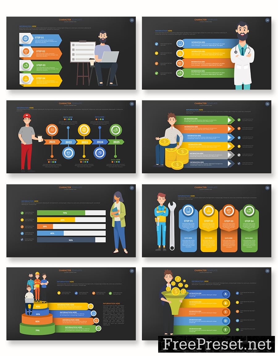 Character Animate Google Slides Template RFXSV66