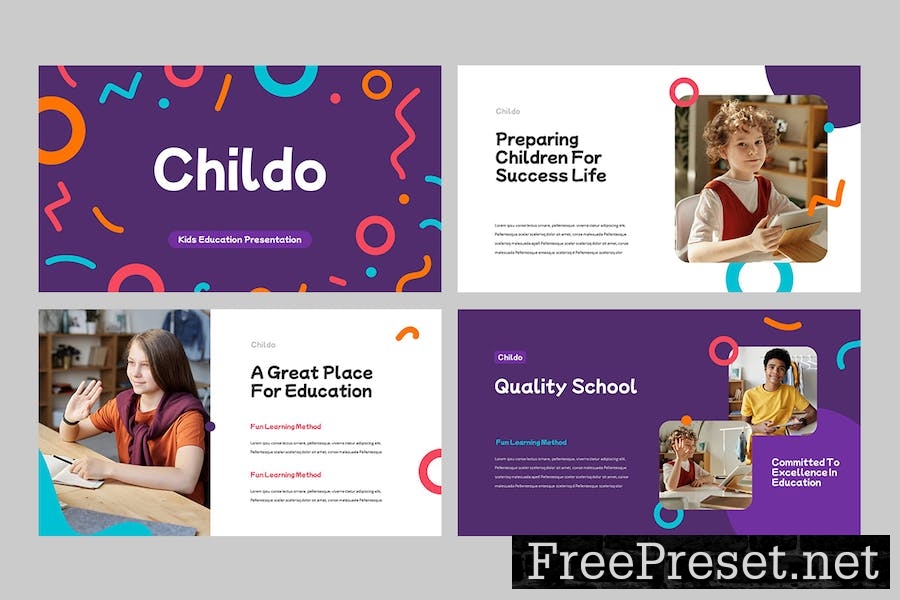 CHILDO - Education Kindergarten Google Slides QG6X3RE