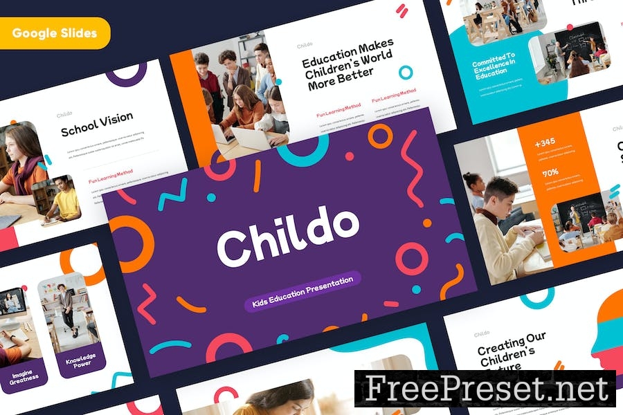 CHILDO - Education Kindergarten Google Slides QG6X3RE