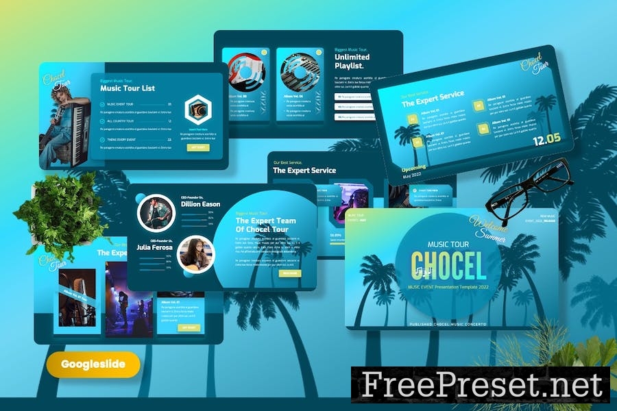 Chocel - Music Events Googleslide Template Y7WY75H