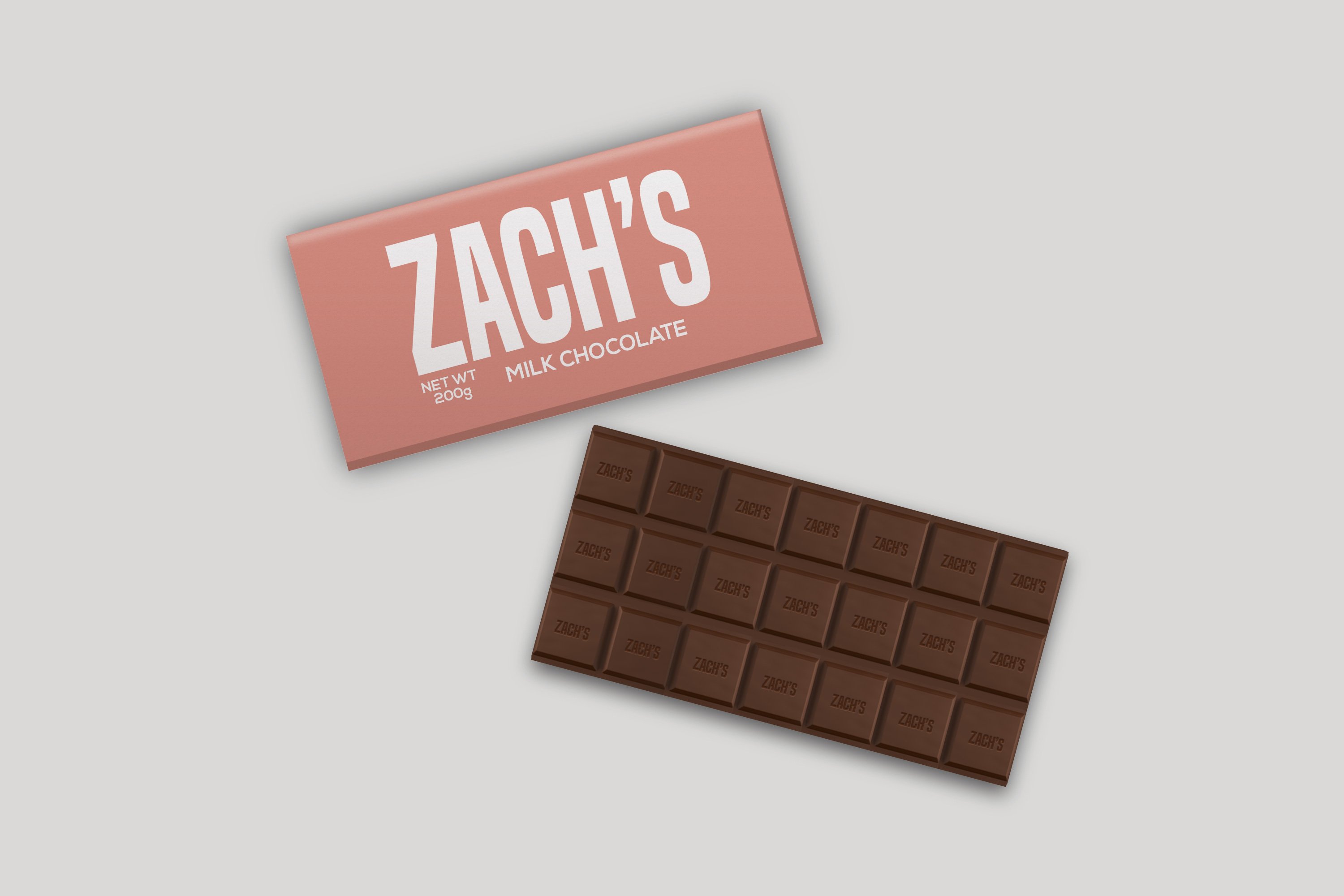 Chocolate Bar Paper Pack Mockup 4446570