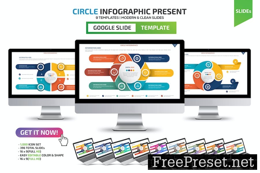 Circle Infographic Google Slides R37FUEK