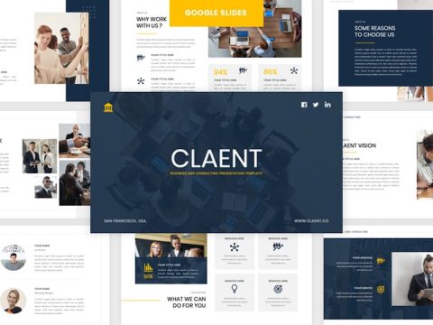 Claent - Business Consulting Google Slides 52MTGJQ