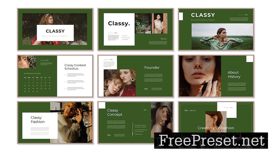 Classy - Beauty Presentation Google Slide Template 8QB2ENJ