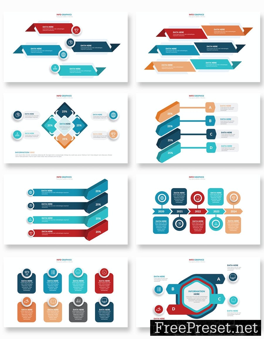 Clean Infographics Google Slides Template E5PX6HK