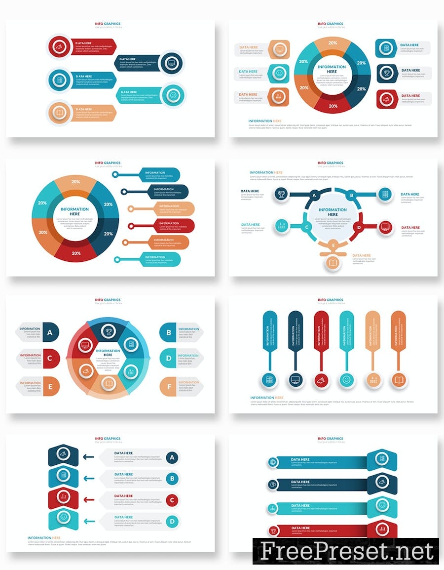 Clean Infographics Google Slides Template E5PX6HK