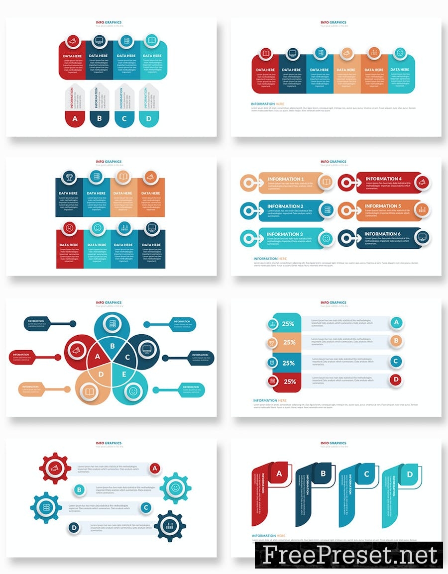 Clean Infographics Google Slides Template E5PX6HK